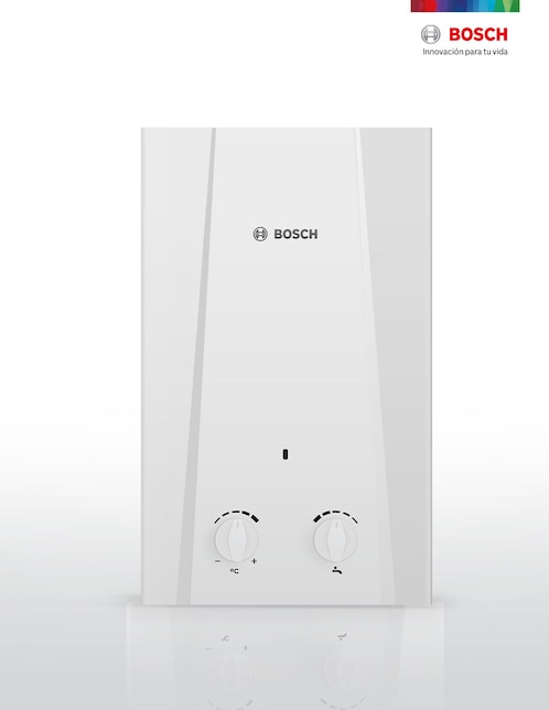 Calentador de agua Instantáneo Bosch Eco 11 lts/min 2 regaderas Gas LP.