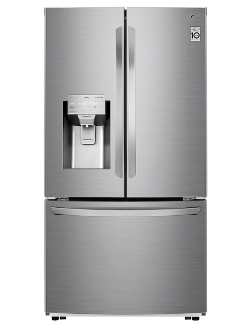 Refrigerador French door LG 28 pies cúbicos Tecnología inverter y Tecnología no frost GM28LIP