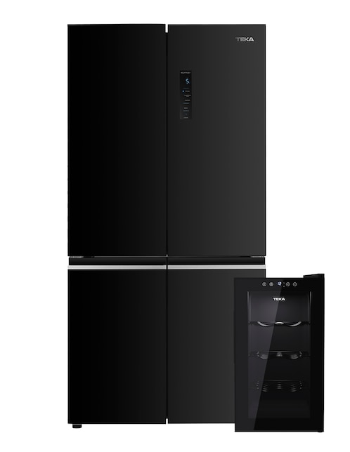 Refrigerador French Door Teka 19 pies cúbicos tecnología inverter y tecnología no frost RMF77960GBKM+RVC10008 + enfriador