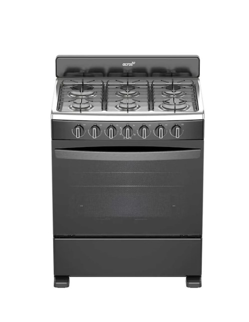 Estufa de piso a gas Acros 62 cm AFR4010B de 6 quemadores