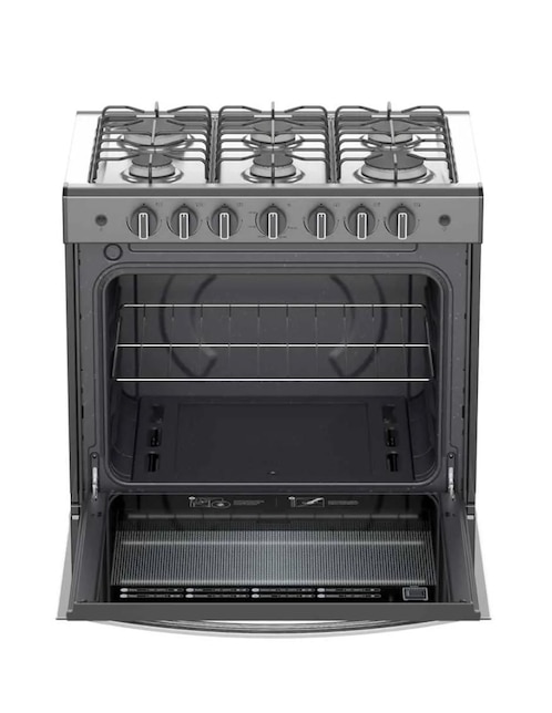 Estufa empotrable a gas LP Whirlpool abr4120g  79.6 cm abr4120g de 6 quemadores