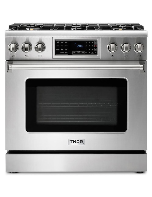 Estufa de piso a gas Natural Thor Kitchen 90 cm trg3601 de 6 quemadores