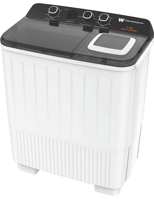 WHITE WESTINGHOUSE Lavadora doble tina White Westinghouse 13 kg semiautomática carga superior wwxctt23905qbk
