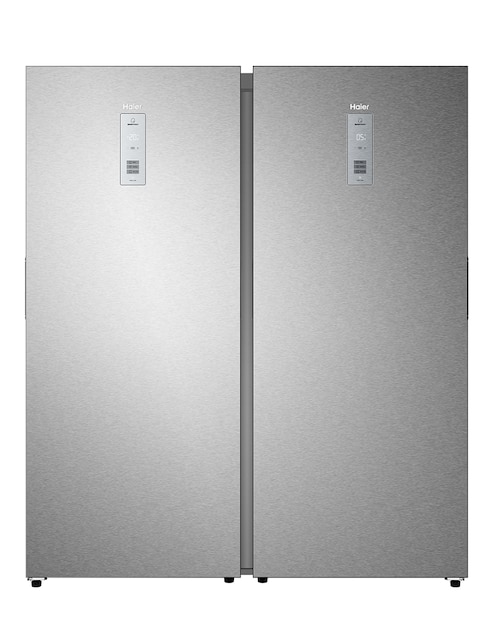 HAIER Refrigerador dúplex Haier 16 pies cúbicos con tecnología inverter, no frost y fábrica de hielo GEMH500PDRSS0
