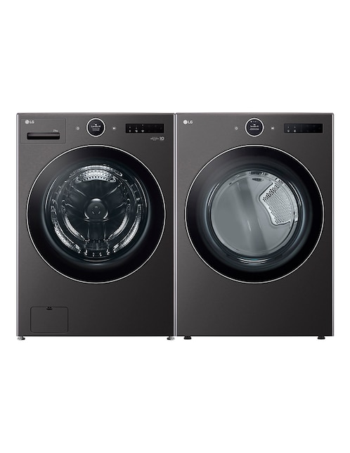LG Combo lavadora + secadora LG eléctrico 25 kg WM25BFXS.DF22BFXS6B