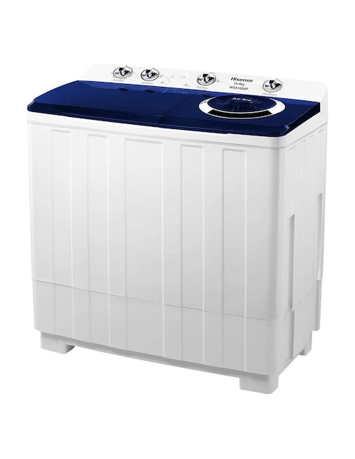Lavadora doble tina Hisense 16 kg semiautomática carga superior wsa1604p