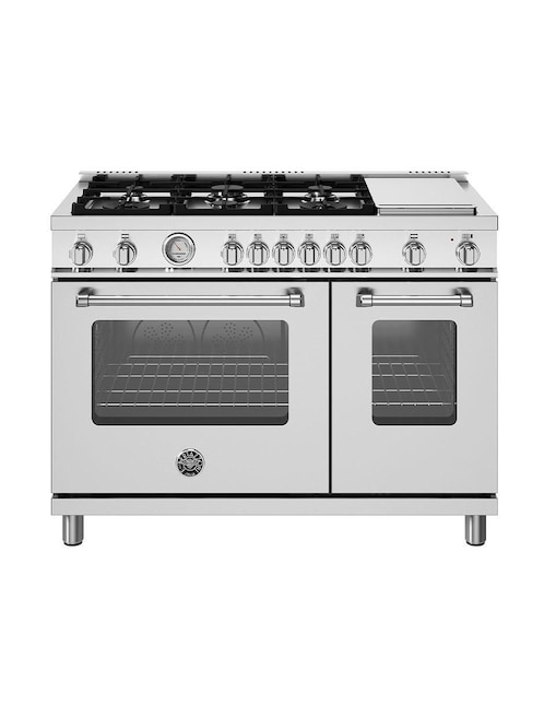 Estufa de piso a gas LP Bertazzoni 121 cm mas486ggasxvlp de 6 quemadores