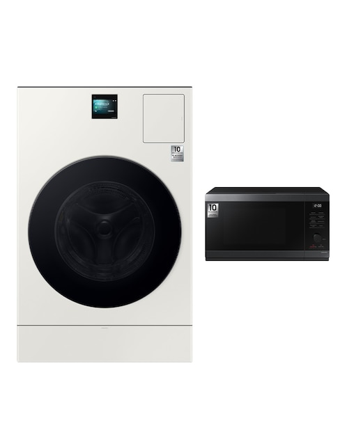 SAMSUNG Combo Lavasecadora +Horno de microondas Samsung eléctrica 26 kg 15 kg F-WD26FBMS32AX