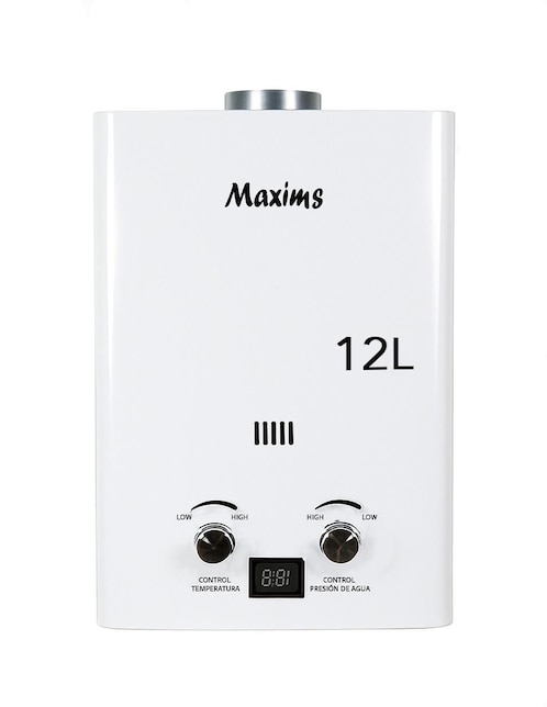 Calentador de paso Maxims 12 L Gas LP