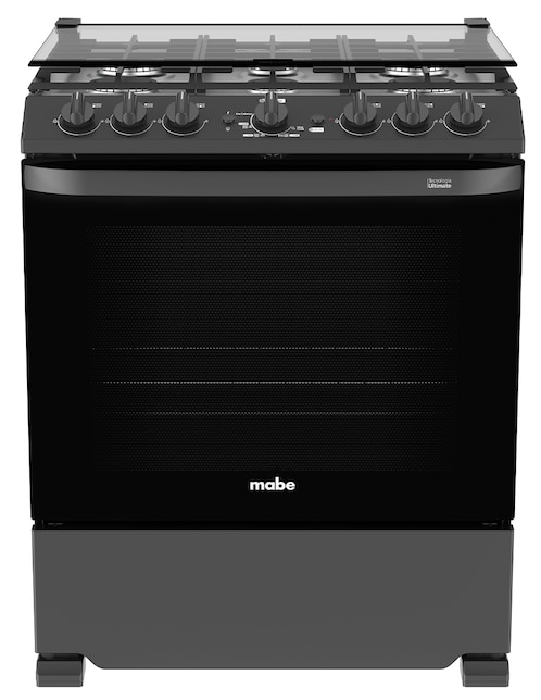 MABE Estufa de piso a Gas LP Mabe Air Fry 76 cm EMHA7602JBS0 de 6 quemadores