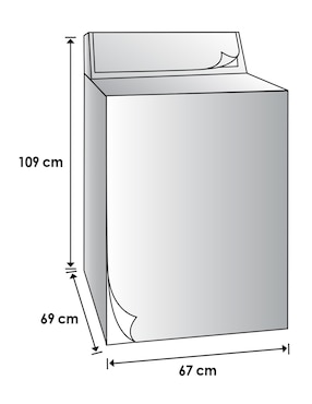 Funda para lavadora Kober compatible con Maytag 20-23 kg