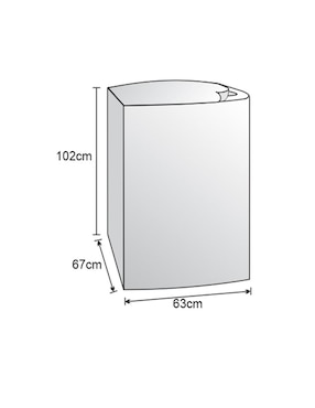 Funda para lavadora Kober compatible con varias marcas 17-19 kg