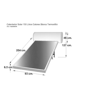 Calentador solar Calorex 50301090224 150 L