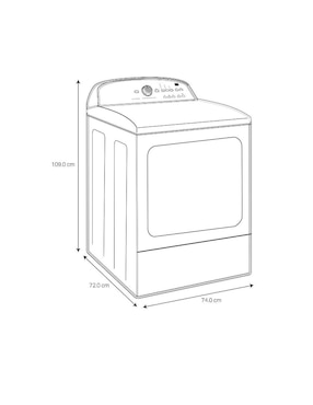 Secadora de gas Maytag de 19 kg con 3 ciclos 7MMGDC300DW