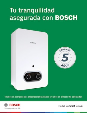Calentador de paso bosch confort 2 servicios 13 l gas natural