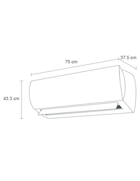 Aire acondicionado mini split Lg Frío y calor 12000 BTU VM121H9 110-220 V