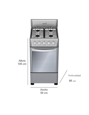 Estufa de piso Gas LP Acros 66 cm AW5400D