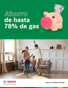 Calentador de paso bosch balanz 2 servicios 13 l gas natural
