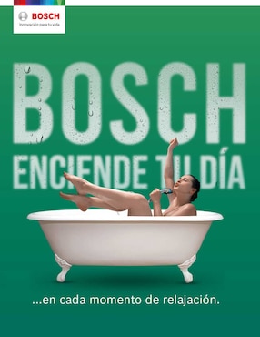Calentador de paso bosch balanz 2 servicios 13 l gas natural