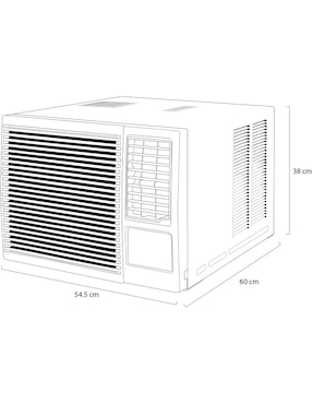 Aire acondicionado de ventana Lg frío 12000 BTU W121CE 115V