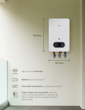Calentador de paso Bosch CONFORT 7 NATURAL 7 L gas natural