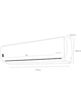 Aire acondicionado mini split LG frío y calor 33000 BTU SW362H8