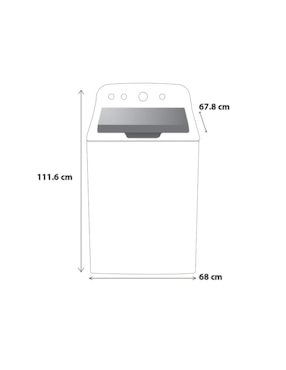 Lavadora Mabe 19 kg blanca LMA79113VBAB0