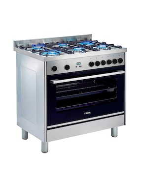 Estufa de piso a gas lp Teka 89.5 cm FS3RS966GGX de 6 quemadores