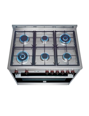 Estufa de piso a gas lp Teka 89.5 cm FS3RS966GGX de 6 quemadores