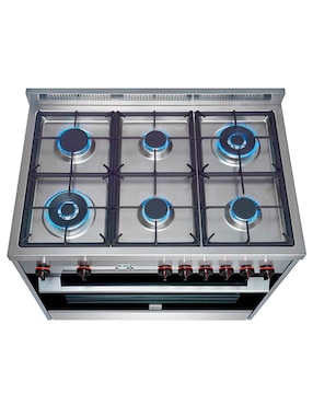 Estufa de piso a gas lp Teka 89.5 cm FS3RS966GGX de 6 quemadores