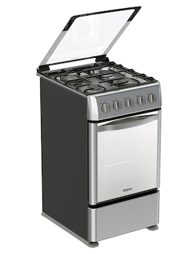 Estufa de piso a Gas LP Whirlpool 50 cm WWR7000S de 4 quemadores