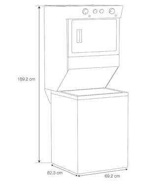 Centro de lavado Whirlpool de Gas 20 kg 7MWGT4027HW