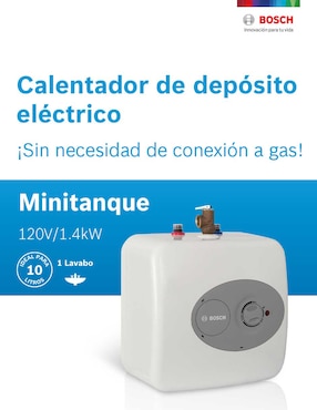 Calentador de depósito Bosch Minitanque 10 L eléctrico