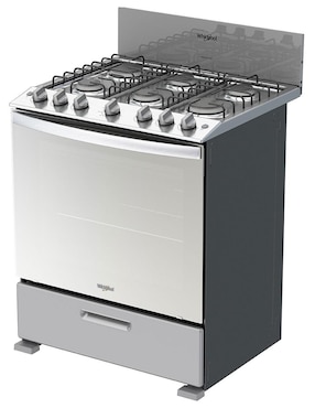 Estufa de piso a Gas LP Whirlpool 76 cm WFR3200D de 6 quemadores