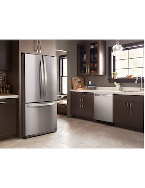 Refrigerador French door Whirlpool 19 pies cúbicos tecnologíano frost MWRF140SWHM