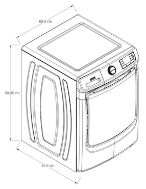 Lavadora Maytag 22 kg automática carga frontal 7MMHW6621HW