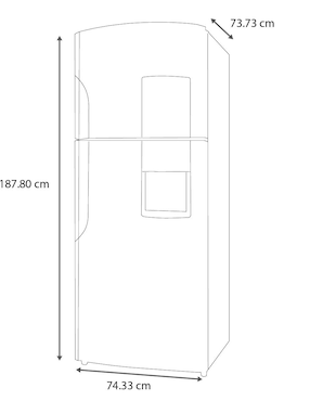 "refrigerador" top mount mabe 18 pies cúbicos "cúbicos" no "y" sí rms510icmrx0