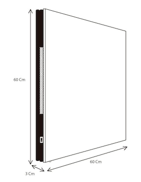 Calefactor de panel Calor Solar 60 cm x 60 cm