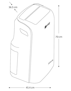 Aire acondicionado portátil Mirage frío 12000 BTU MAPS1211C 110 V