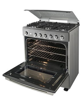 Estufa de piso a Gas LP Teka 76 cm FSGG8660SRX de 6 quemadores