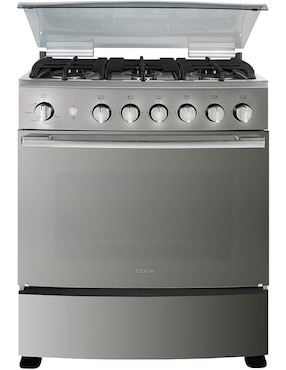 Estufa de piso a Gas LP Teka 76 cm FSGG8660SRX de 6 quemadores
