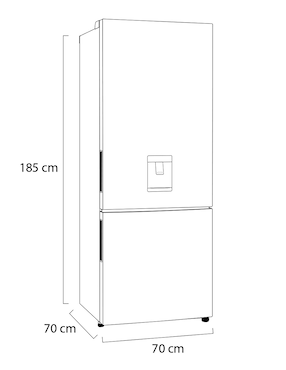 Refrigerador Top mount Lg 17 pies cúbicos inverter y no fost GB45SPT