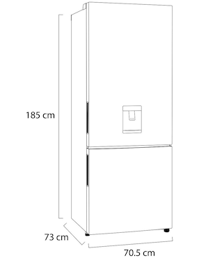 Refrigerador Top mount Lg 17 pies cúbicos inverter y no fost GB45SPT