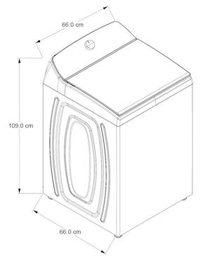 Lavadora Whirlpool 22 kg automática carga superior 8MWTW2231WJB