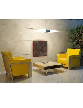 Calefactor panel infrarrojo en porcelanato Calor Solar para pared