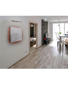 Calefactor de panel infrarrojo en cristal Calor Solar para pared blanco