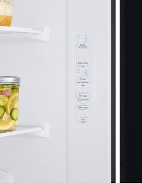 Refrigerador Dúplex Samsung 27 pies cúbicos tecnología inverter y tecnología no frost RS27T5200B1/EM