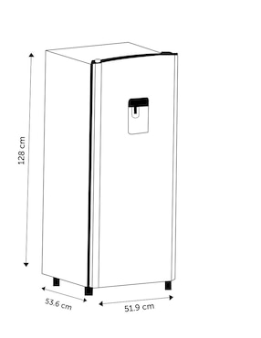 Refrigerador unipuerta Hisense 7 pies cúbicos RR63D6WBX