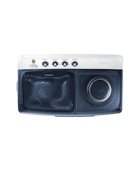 Lavadora doble tina Samsung 18 kg semiautomática carga superior wt18k5200mb/ax