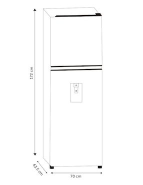 Refrigerador top mount Hisense 14 pies cúbicos inverter RT14N6CDX